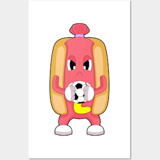 Hotdog Soccer player Soccer Sports Posters and Art